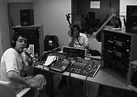 Augst and Beck in the studio of RadioX Frankfurt